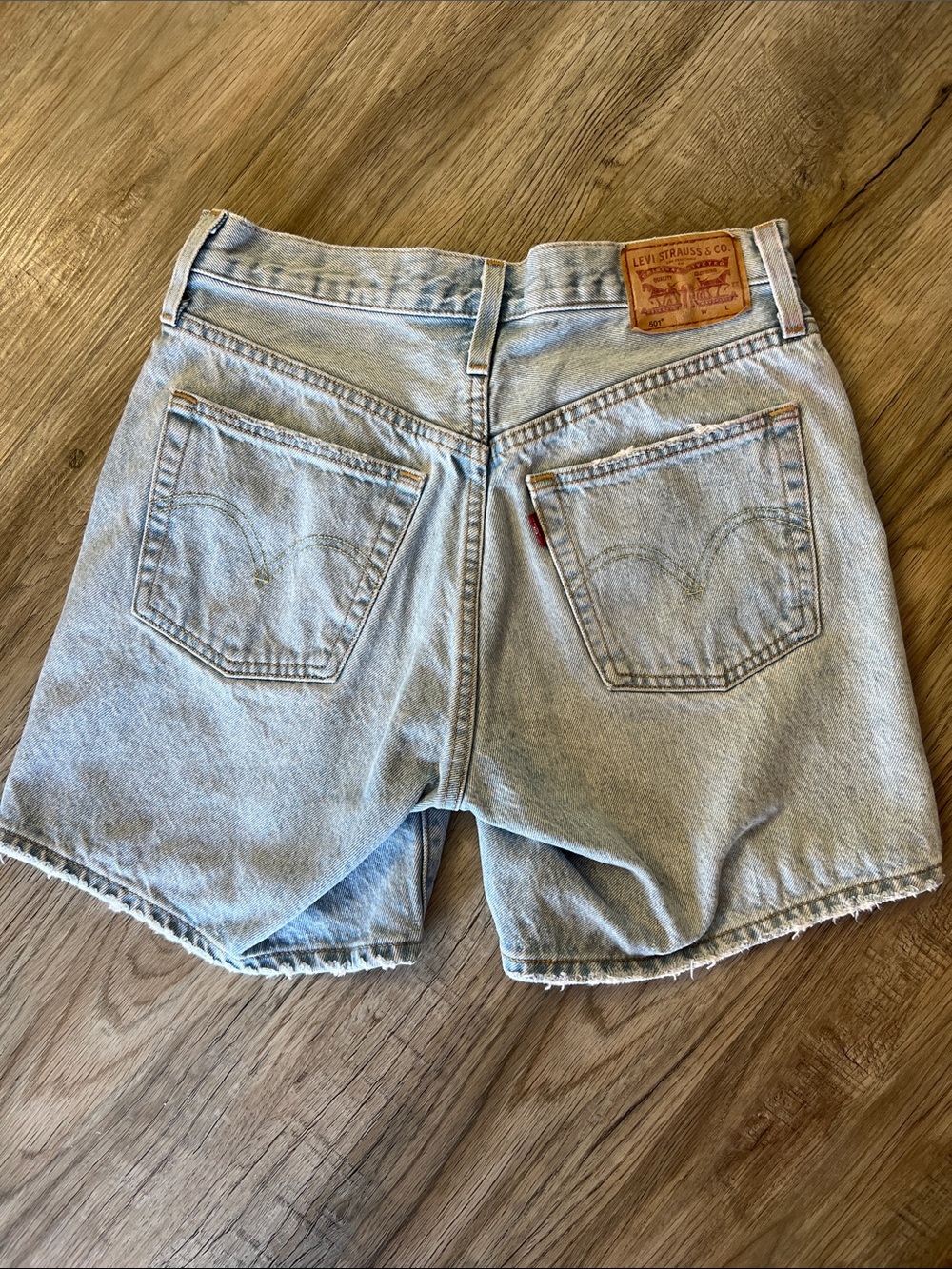 Levi's Light Blue Denim Cutoff Shorts